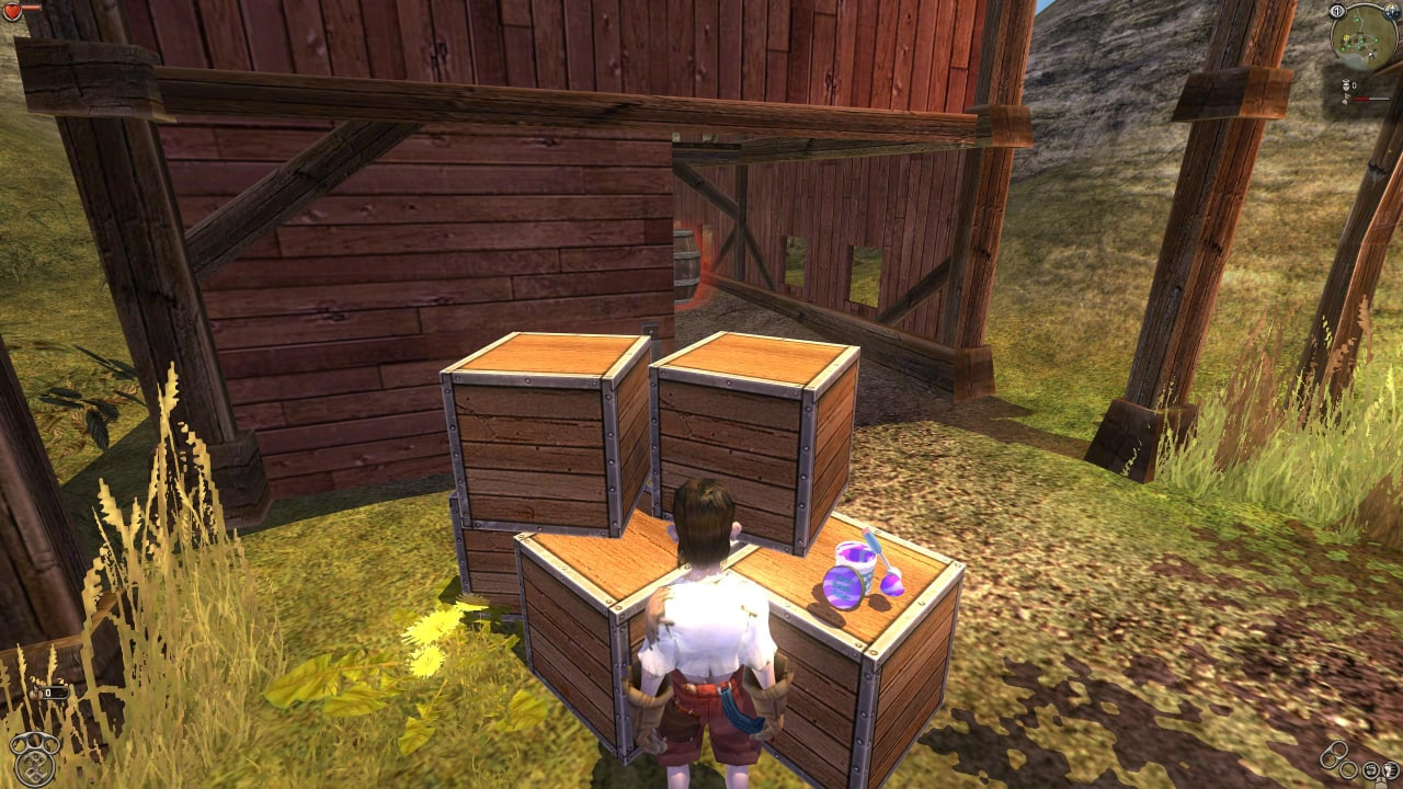 Screenshot of a tub of ice cream in Fable